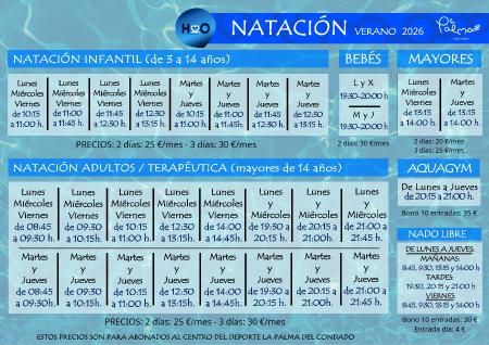 Imagen INICIO CLASES NATACIÓN VERANO 2026